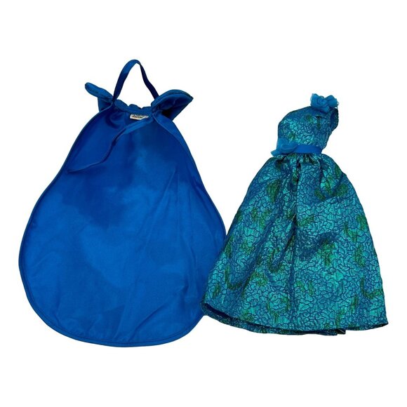 Barbie Fashion Oscar de la Renta Vintage Costume Green Blue 1984 Outfit Only - Picture 3 of 5